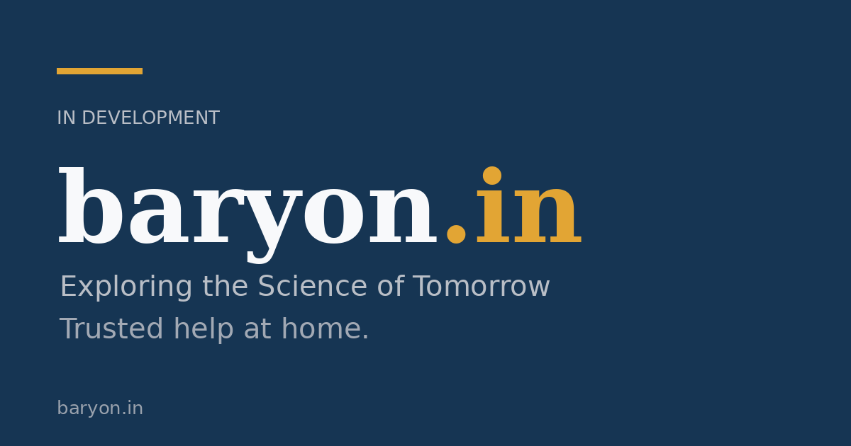 Link preview image for baryon.in